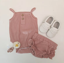Load image into Gallery viewer, Baby Ribbed Outfit Set: Pink: 0M-24M

