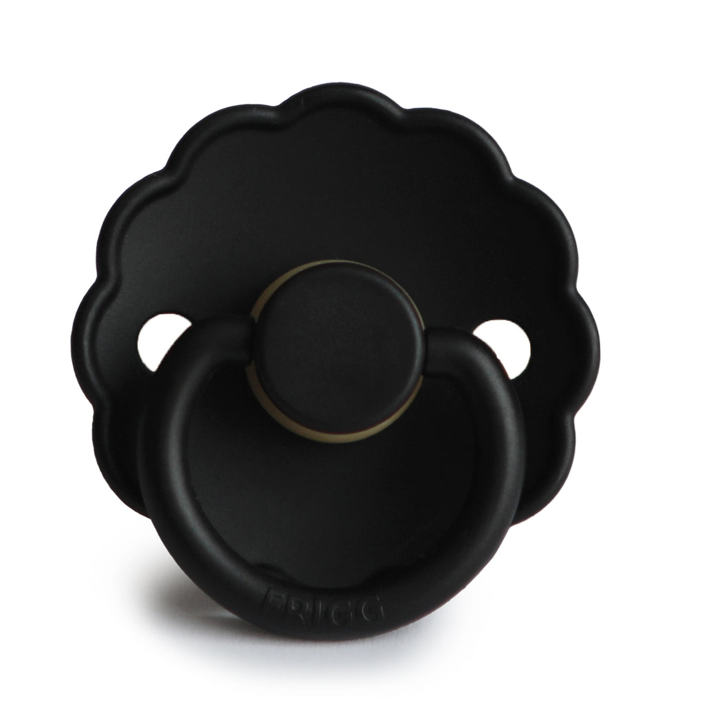FRIGG DAISY Natural Rubber Pacifier: Jet Black