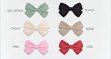 Load image into Gallery viewer, Grosgrain Hair Bow Clip Set - 6 Colors
