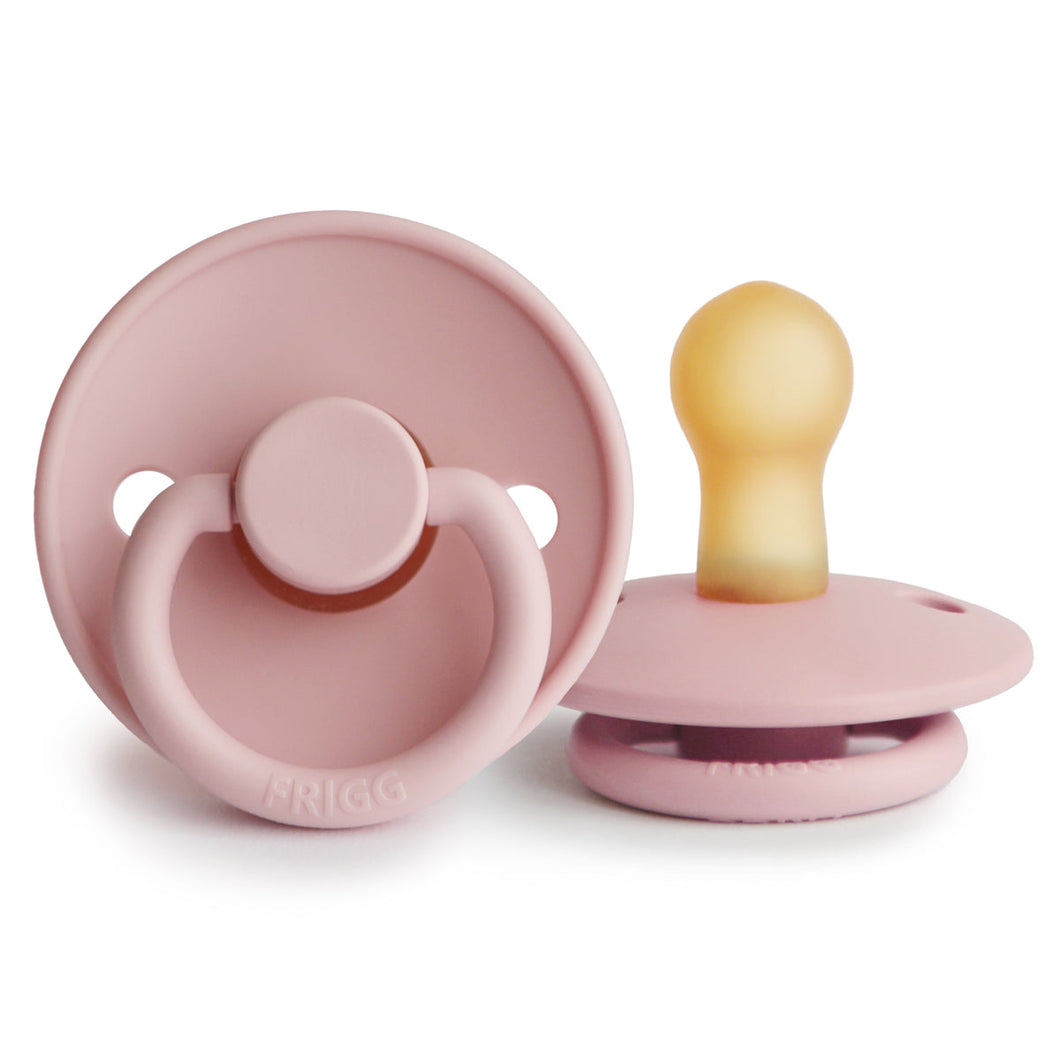 FRIGG Natural Rubber Pacifier: Baby Pink
