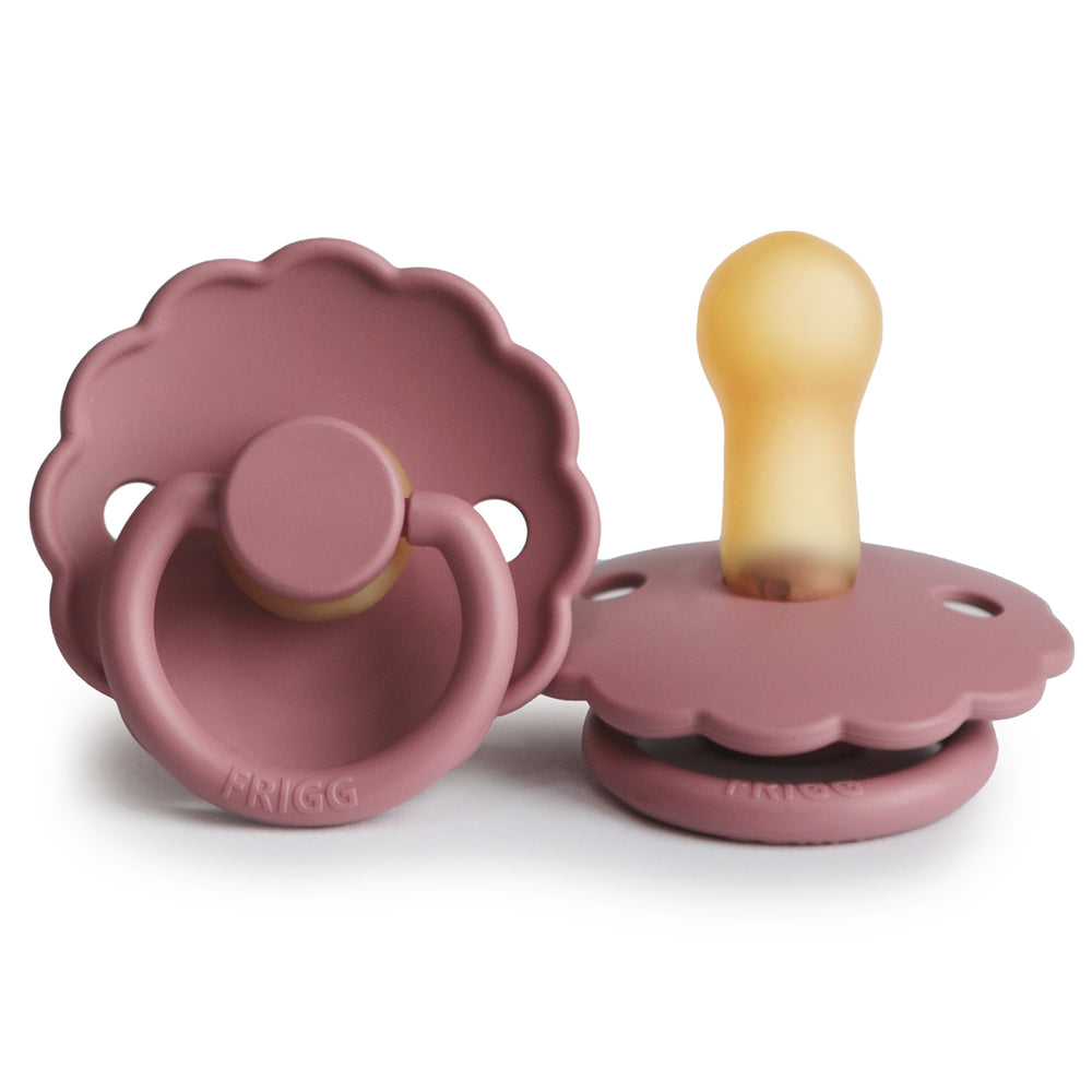 FRIGG DAISY Natural Rubber Pacifier: Dusty Rose