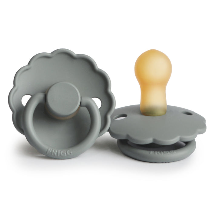 FRIGG DAISY Natural Rubber Pacifier: French Gray